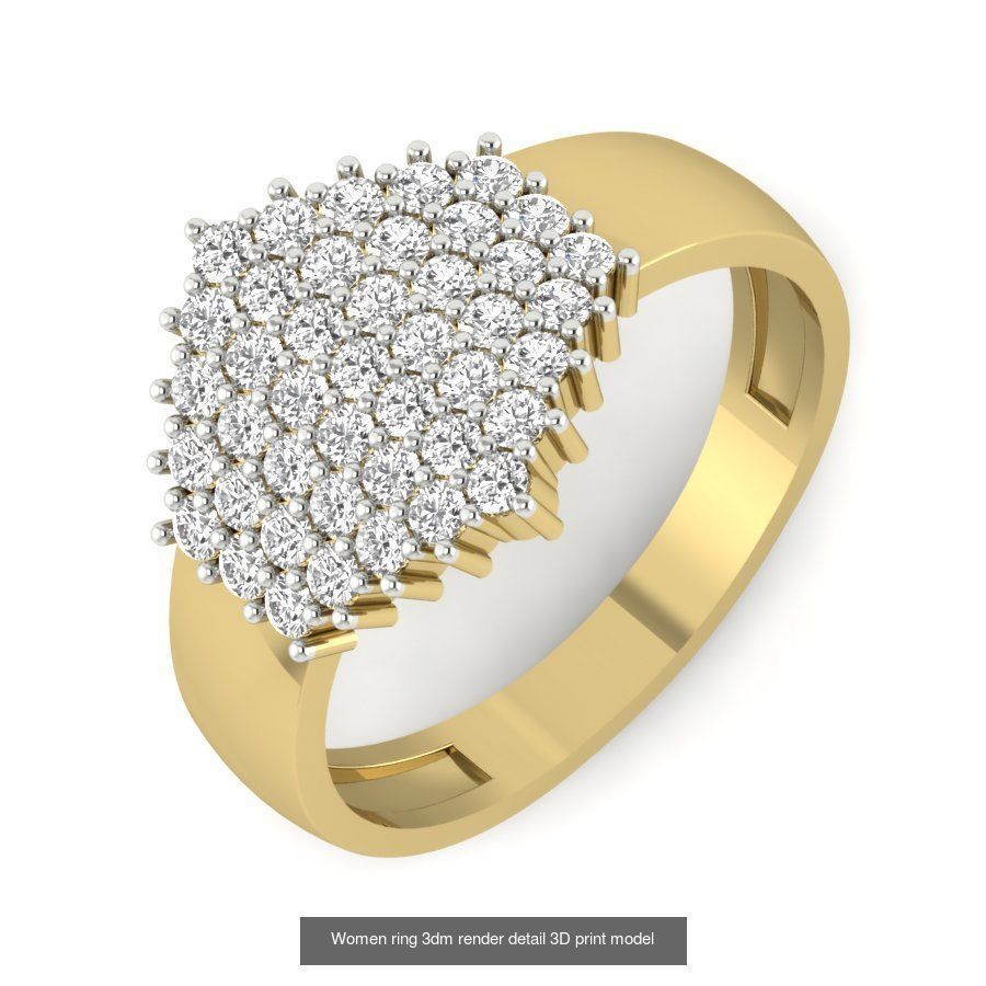 522 Women ring 3dm render detail bulk collection _19