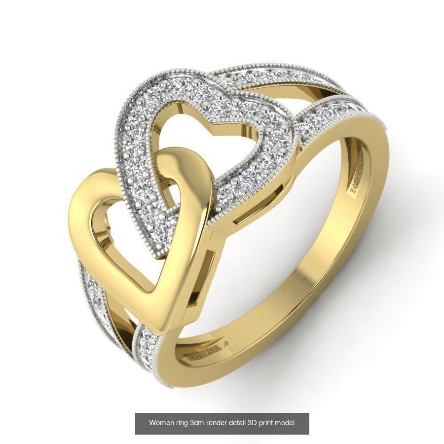 522 Women ring 3dm render detail bulk collection _109