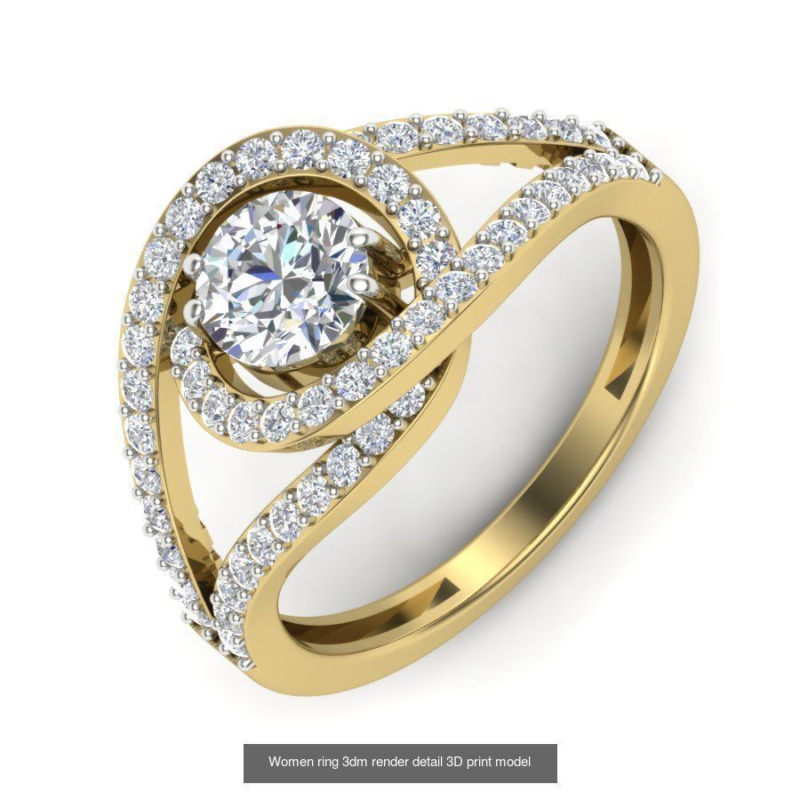 522 Women ring 3dm render detail bulk collection _78