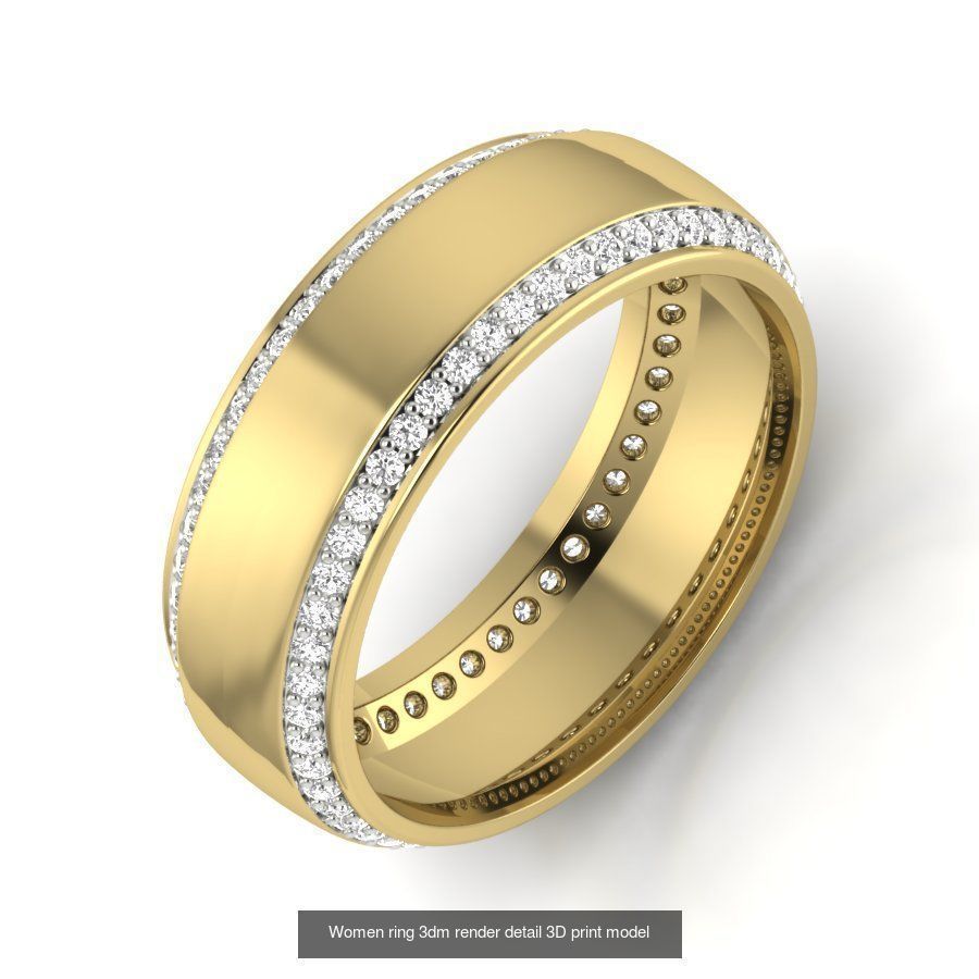 522 Women ring 3dm render detail bulk collection _76