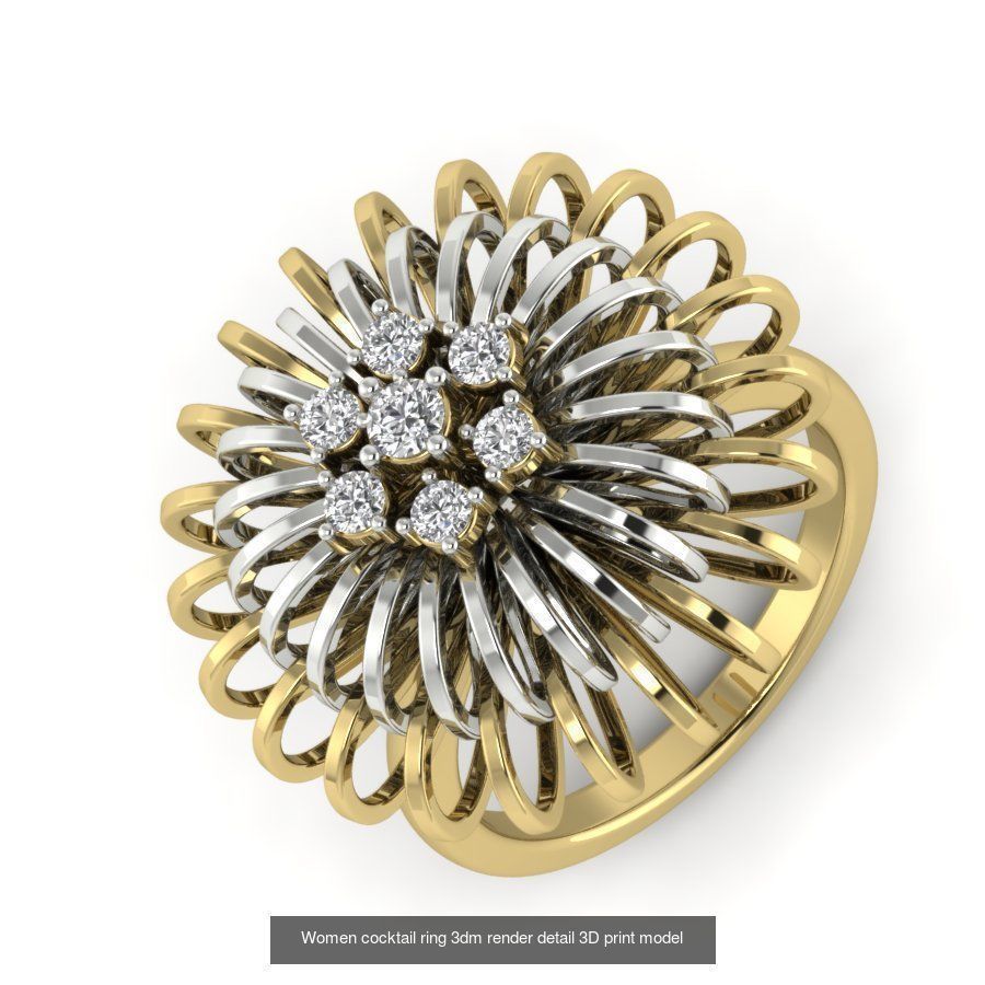 522 Women ring 3dm render detail bulk collection _146