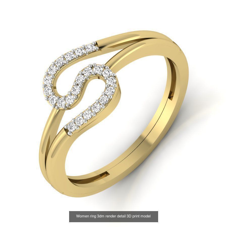 522 Women ring 3dm render detail bulk collection _121