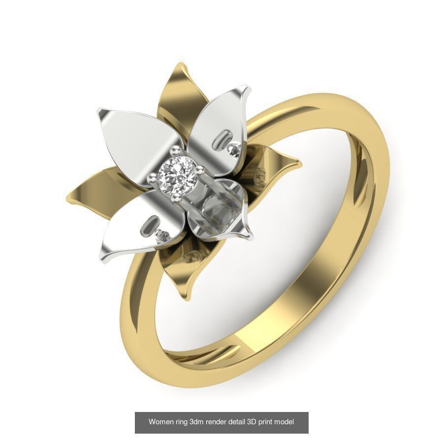 522 Women ring 3dm render detail bulk collection _180