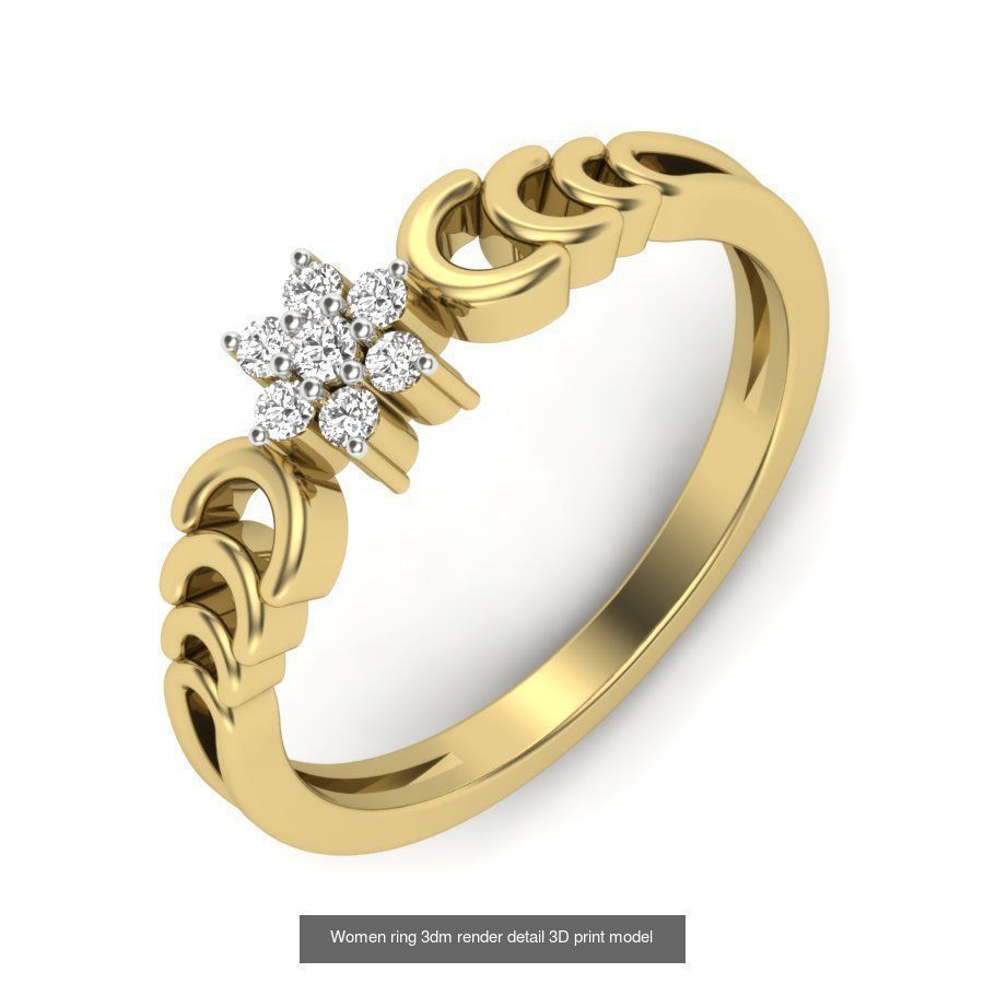 522 Women ring 3dm render detail bulk collection _182