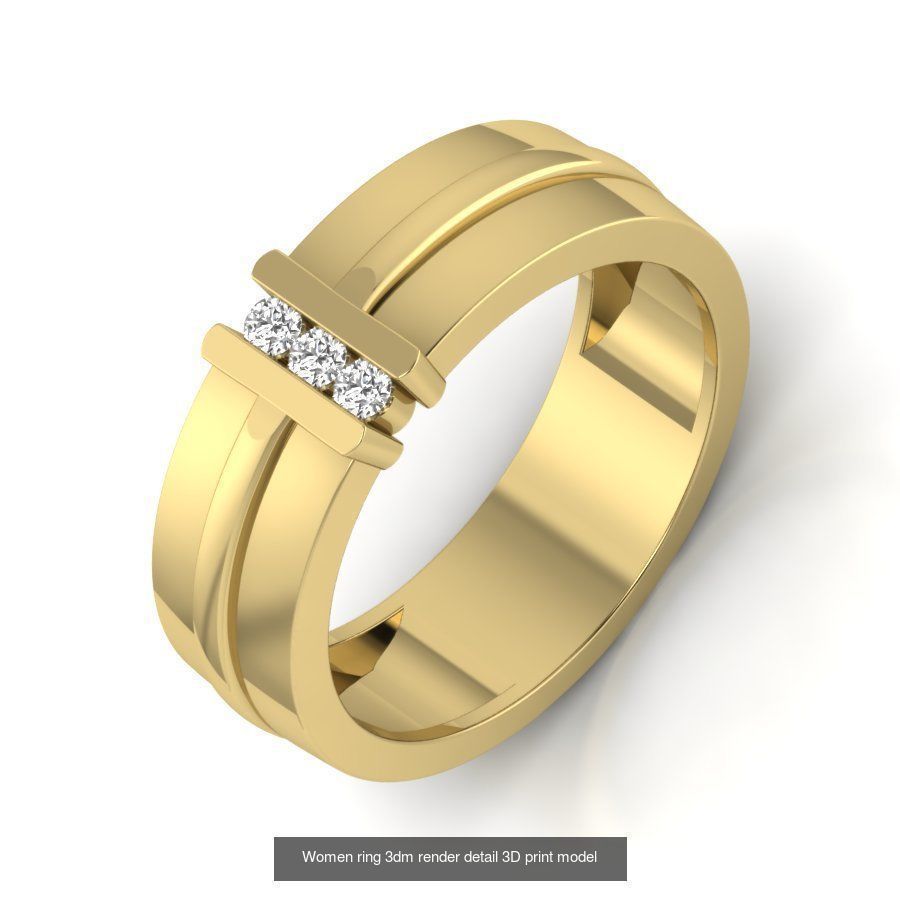 522 Women ring 3dm render detail bulk collection _82