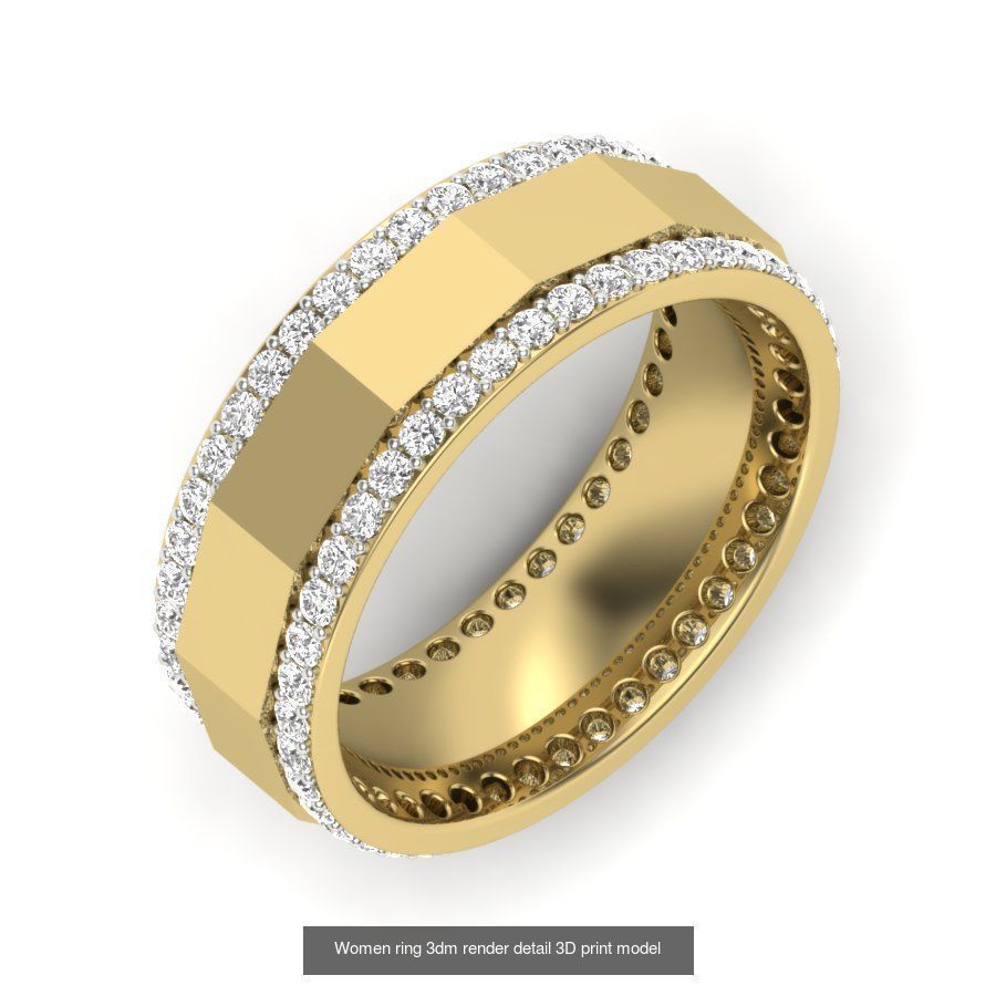 522 Women ring 3dm render detail bulk collection _94