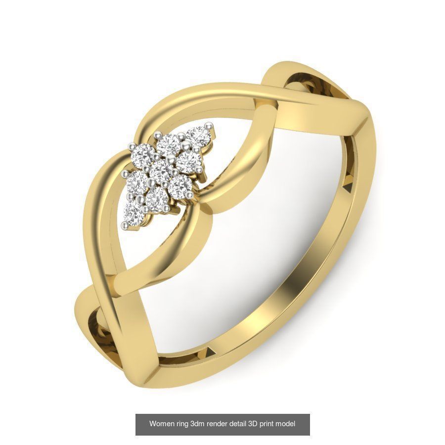 522 Women ring 3dm render detail bulk collection _133