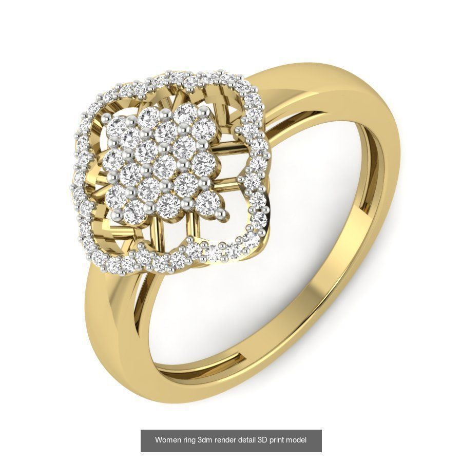 522 Women ring 3dm render detail bulk collection _61