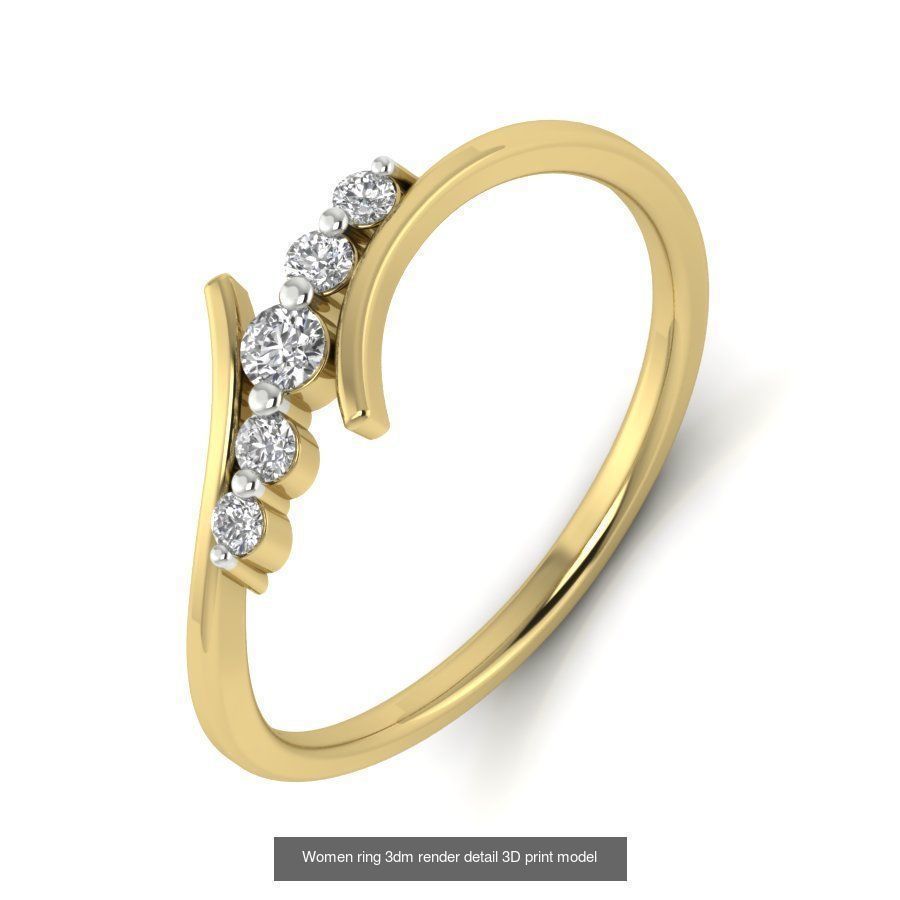 522 Women ring 3dm render detail bulk collection _44
