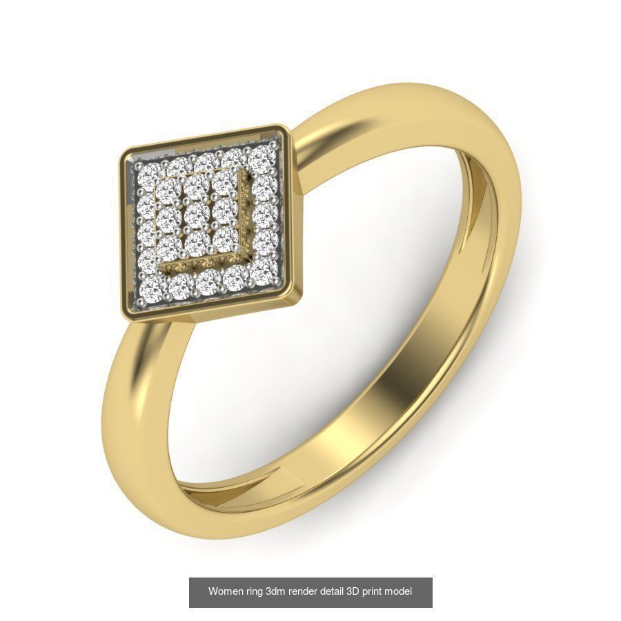 522 Women ring 3dm render detail bulk collection _116