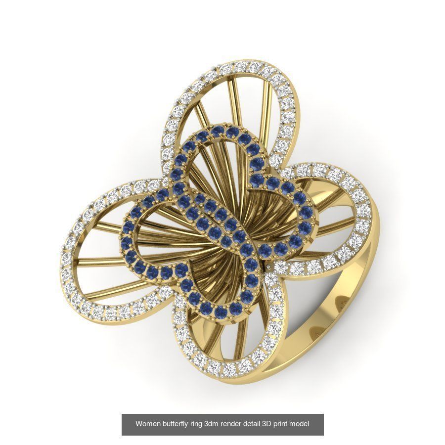 522 Women ring 3dm render detail bulk collection _152