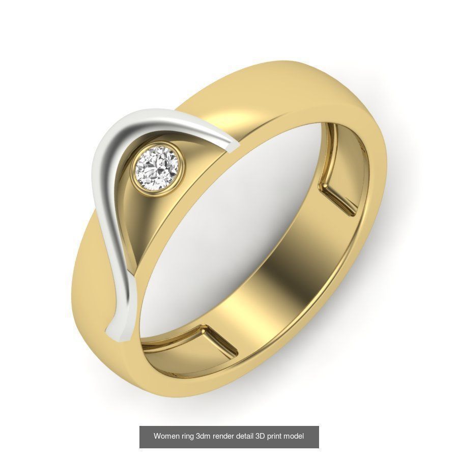 522 Women ring 3dm render detail bulk collection _167