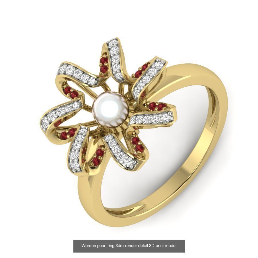 522 Women ring 3dm render detail bulk collection _140