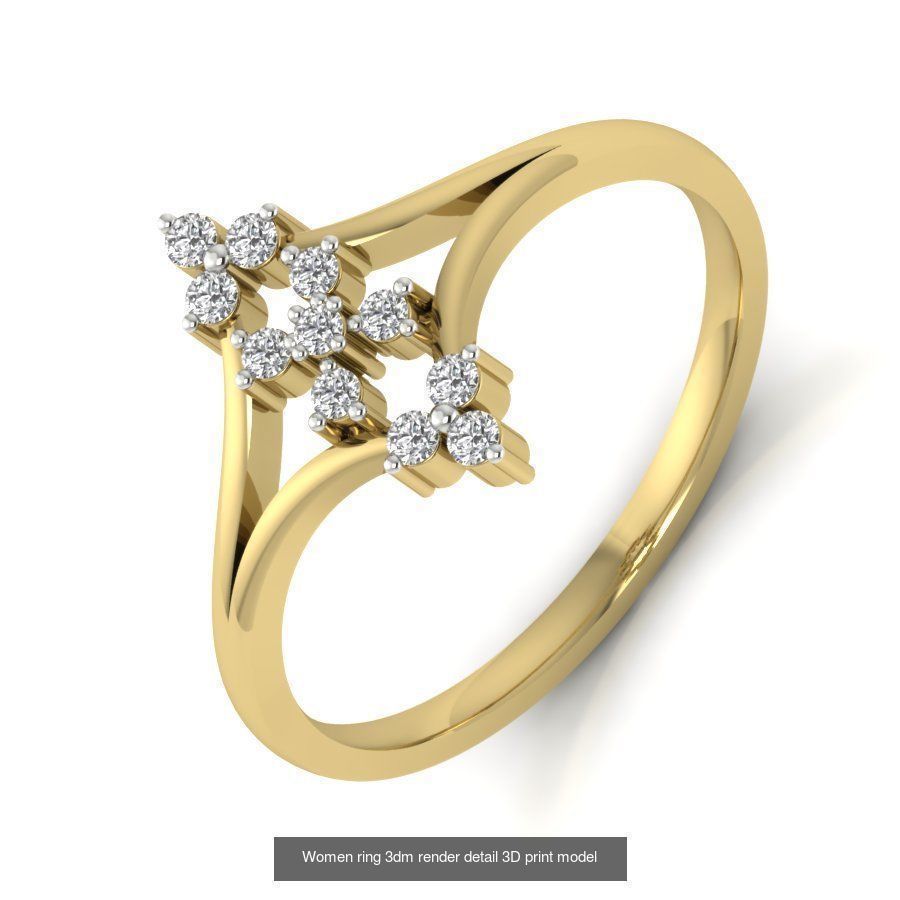 522 Women ring 3dm render detail bulk collection _48