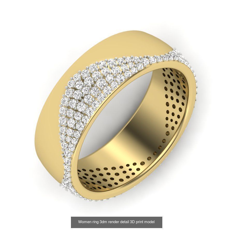 522 Women ring 3dm render detail bulk collection _149