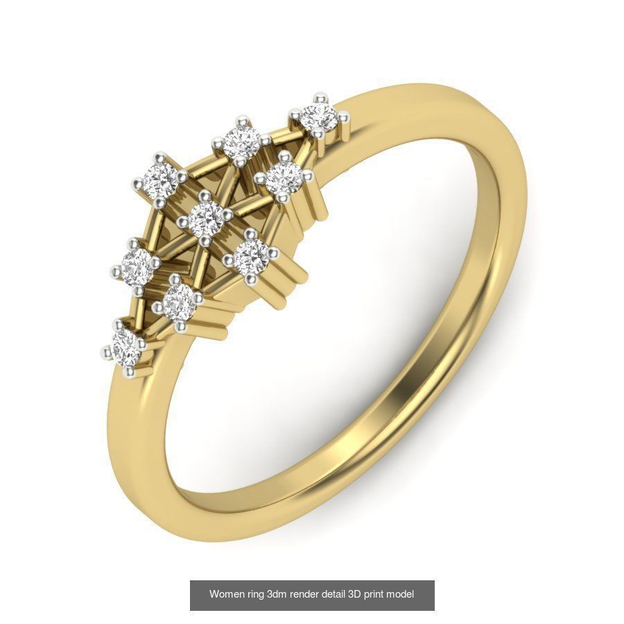 522 Women ring 3dm render detail bulk collection _185