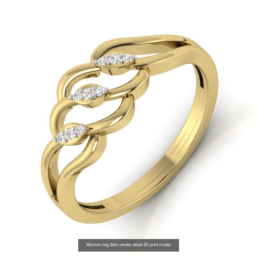 522 Women ring 3dm render detail bulk collection _120