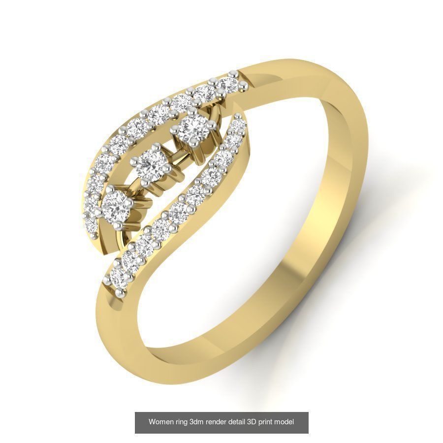 522 Women ring 3dm render detail bulk collection _57