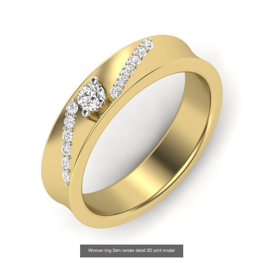 522 Women ring 3dm render detail bulk collection _142