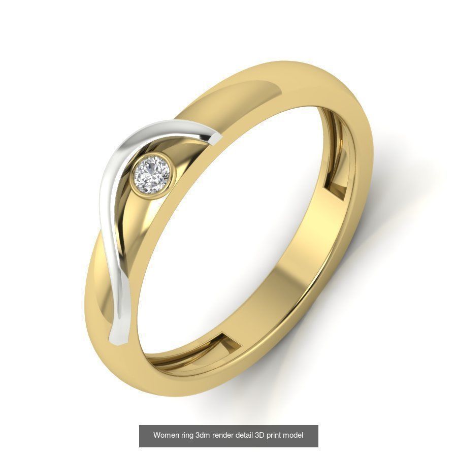 522 Women ring 3dm render detail bulk collection _56