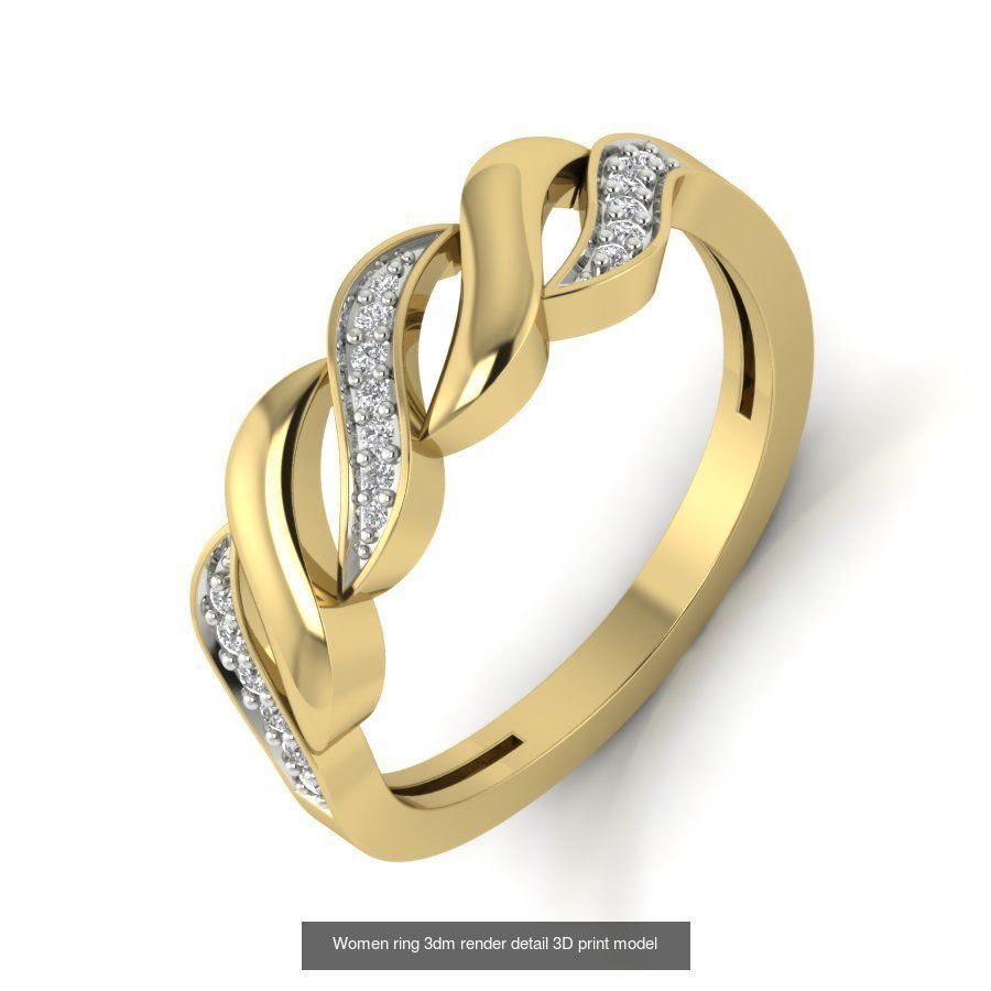 522 Women ring 3dm render detail bulk collection _58