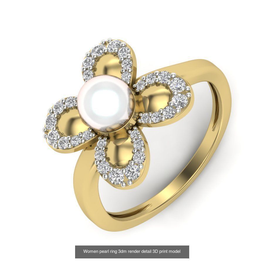 522 Women ring 3dm render detail bulk collection _137