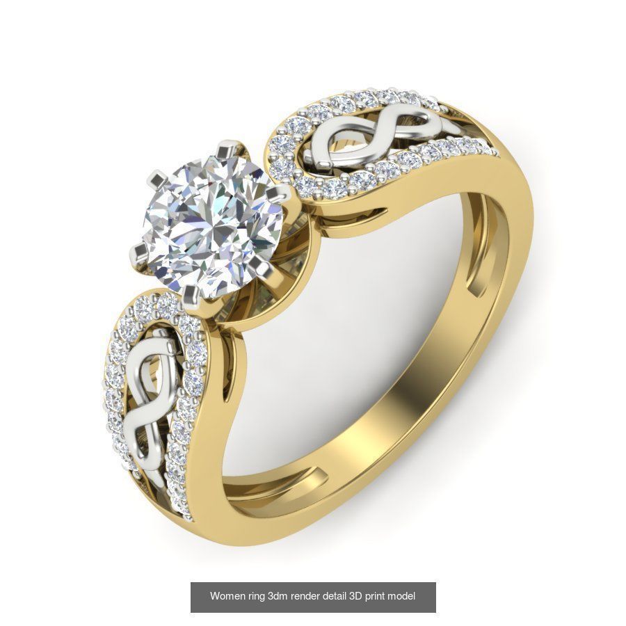 522 Women ring 3dm render detail bulk collection _72