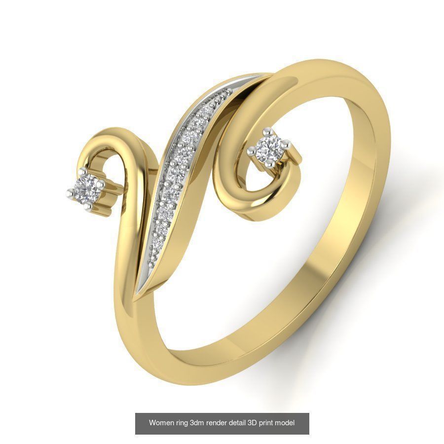 522 Women ring 3dm render detail bulk collection _54