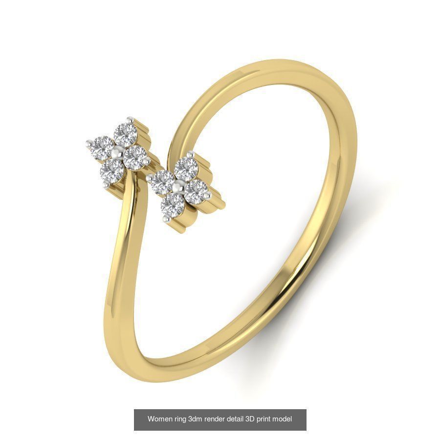 522 Women ring 3dm render detail bulk collection _45