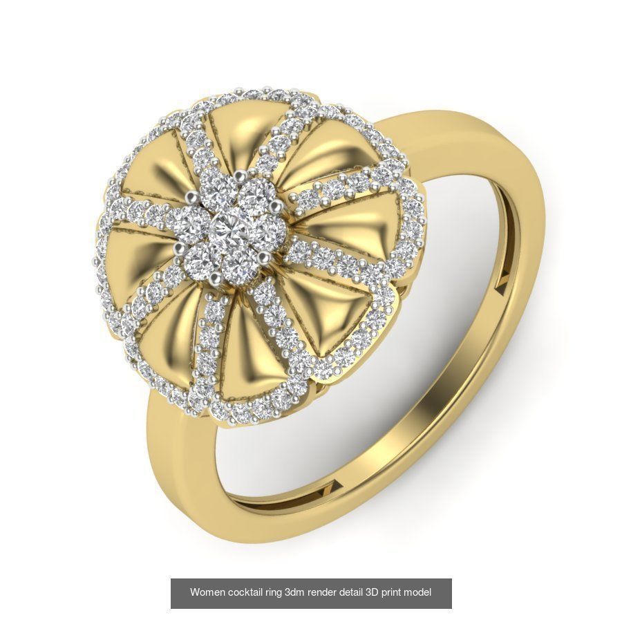 522 Women ring 3dm render detail bulk collection _134