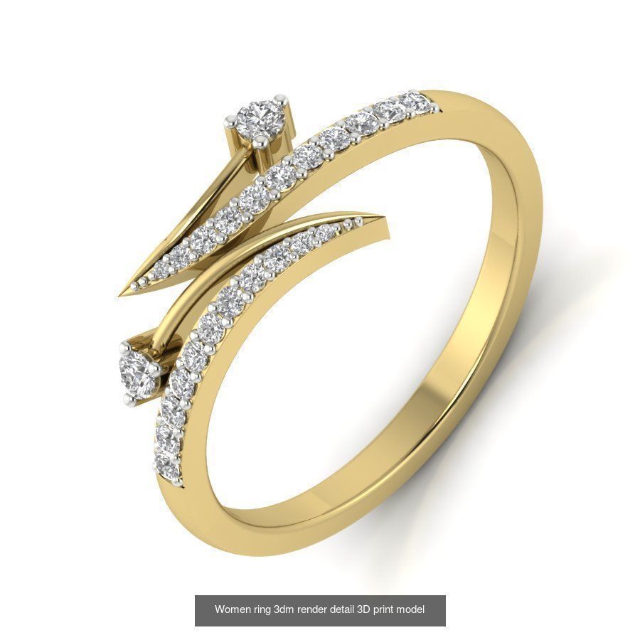 522 Women ring 3dm render detail bulk collection _53