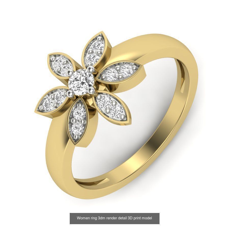 522 Women ring 3dm render detail bulk collection _183