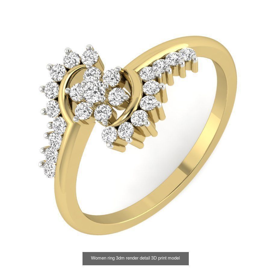 522 Women ring 3dm render detail bulk collection _16