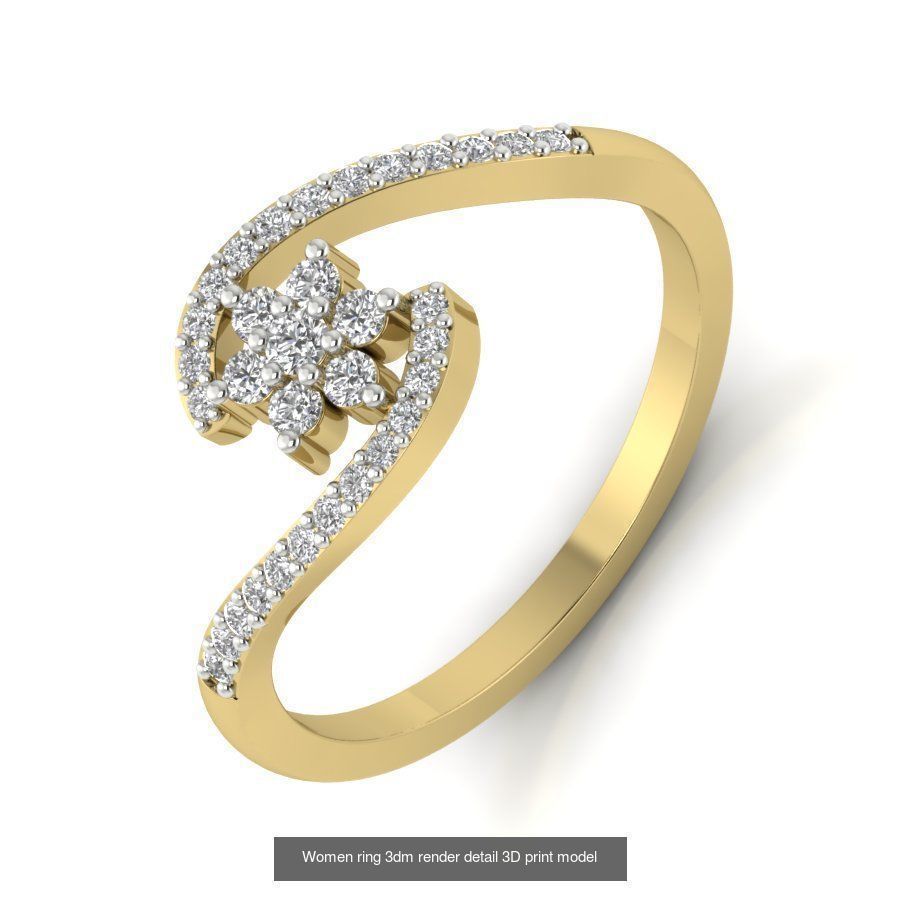 522 Women ring 3dm render detail bulk collection _55