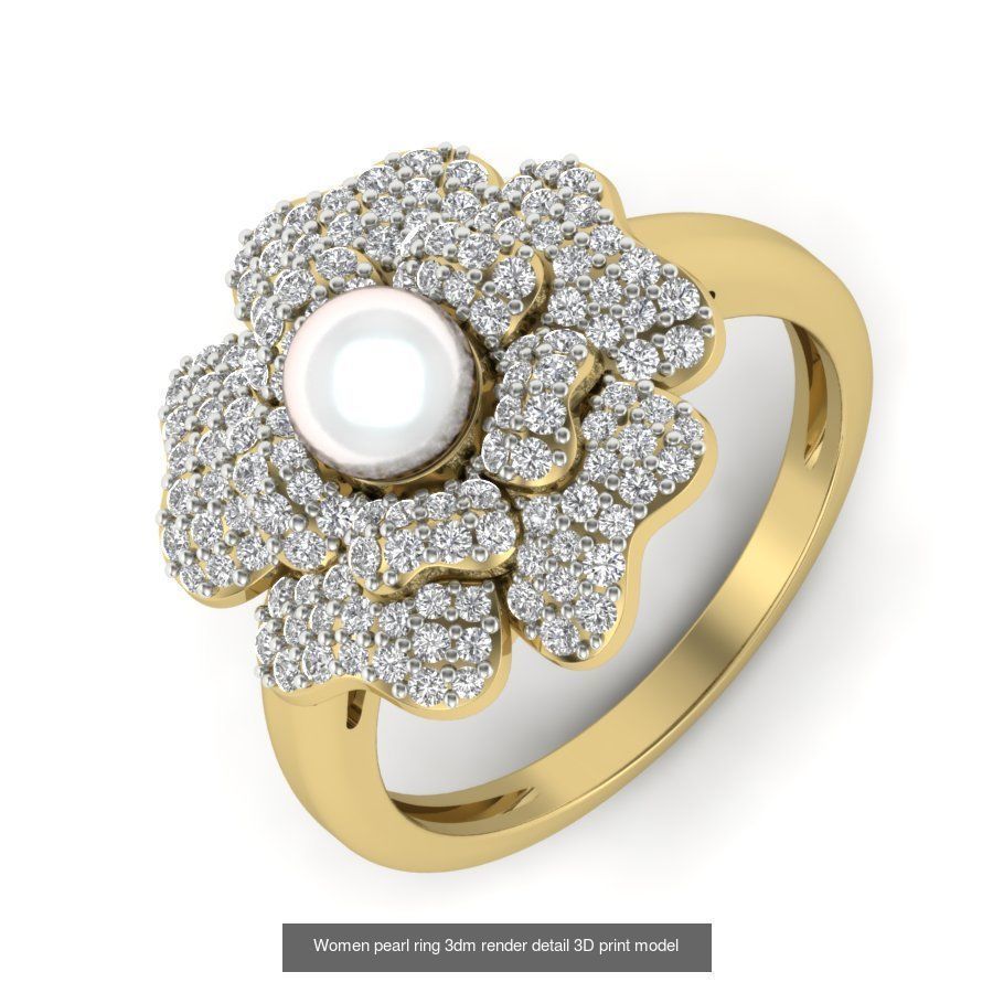 522 Women ring 3dm render detail bulk collection _139