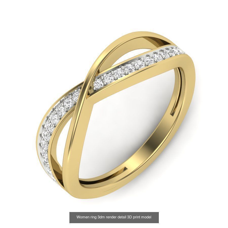 522 Women ring 3dm render detail bulk collection _195