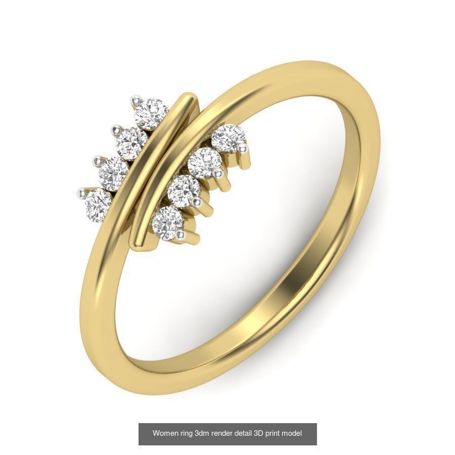 522 Women ring 3dm render detail bulk collection _177