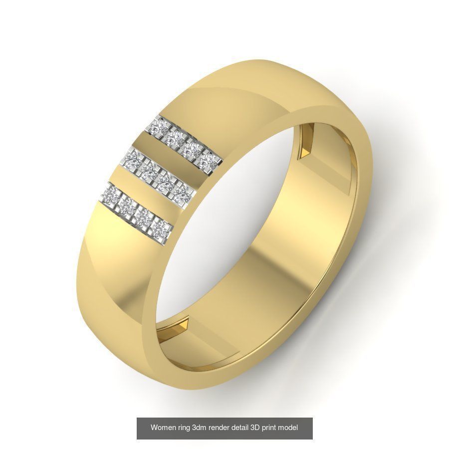 522 Women ring 3dm render detail bulk collection _70