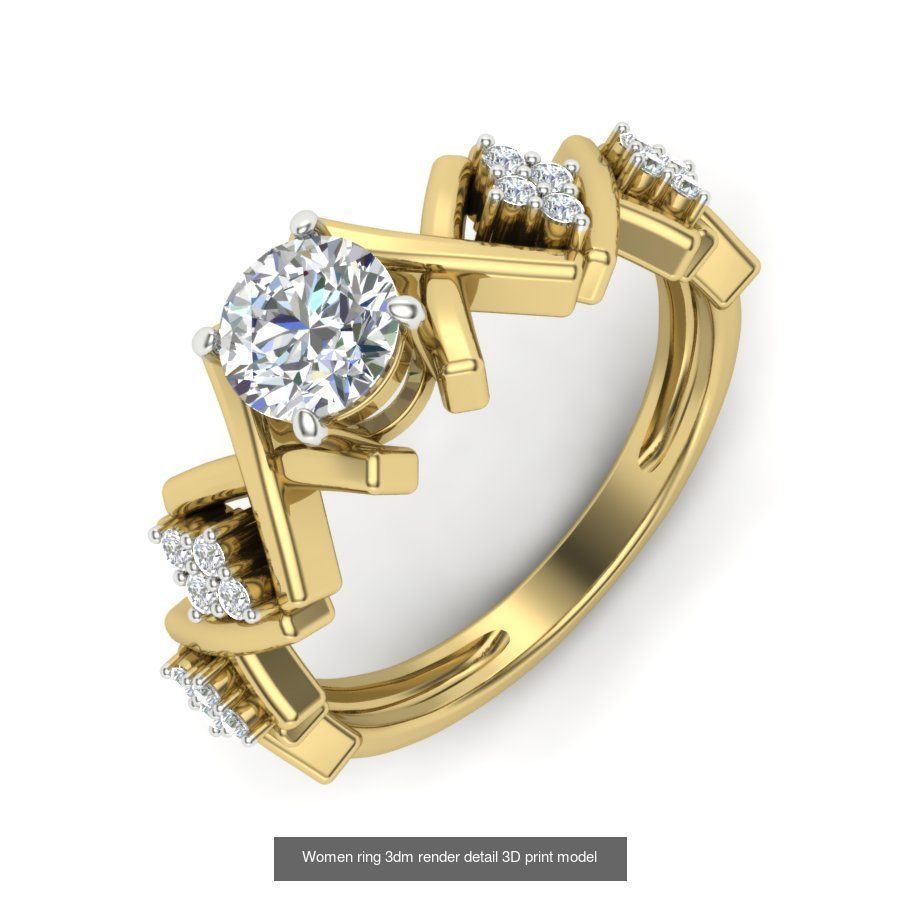 522 Women ring 3dm render detail bulk collection _102