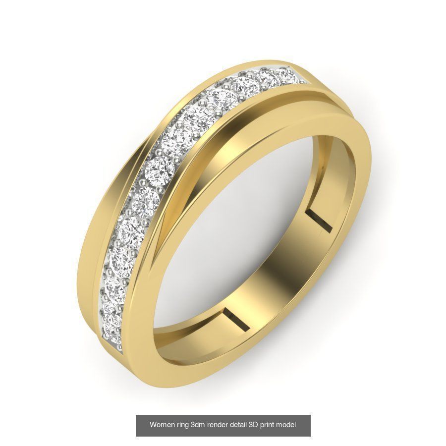 522 Women ring 3dm render detail bulk collection _196