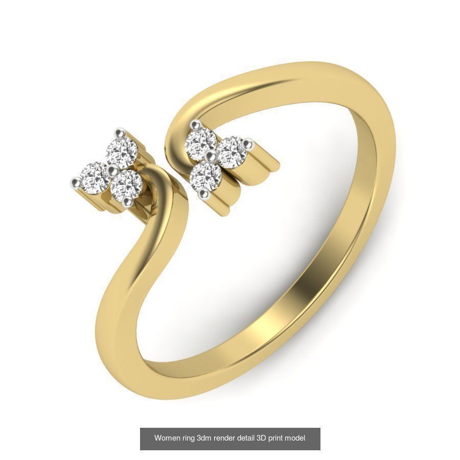 522 Women ring 3dm render detail bulk collection _184