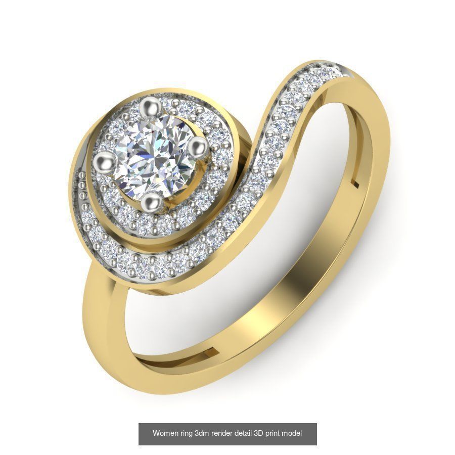 522 Women ring 3dm render detail bulk collection _39