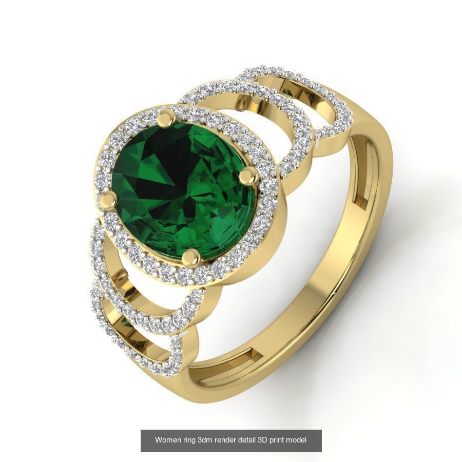 522 Women ring 3dm render detail bulk collection _43