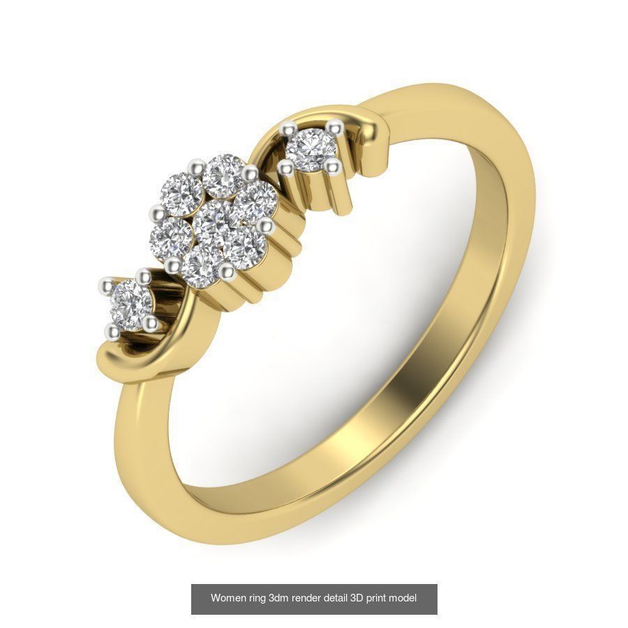 522 Women ring 3dm render detail bulk collection _135