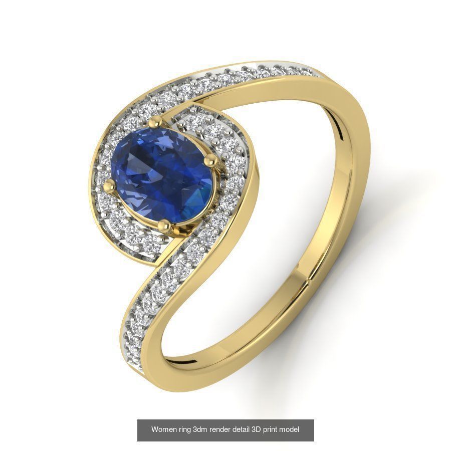 522 Women ring 3dm render detail bulk collection _29