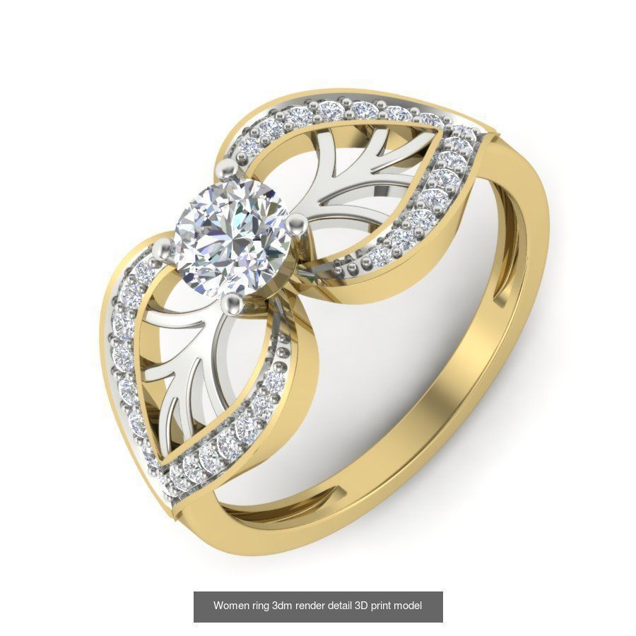 522 Women ring 3dm render detail bulk collection _68