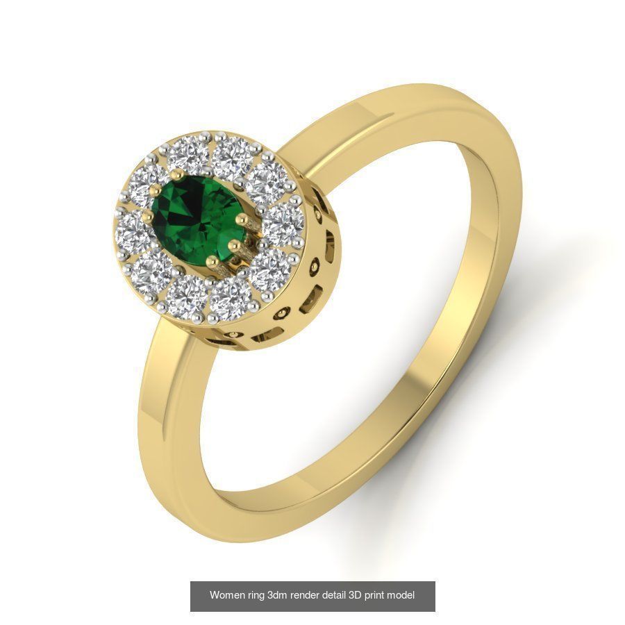 522 Women ring 3dm render detail bulk collection _63