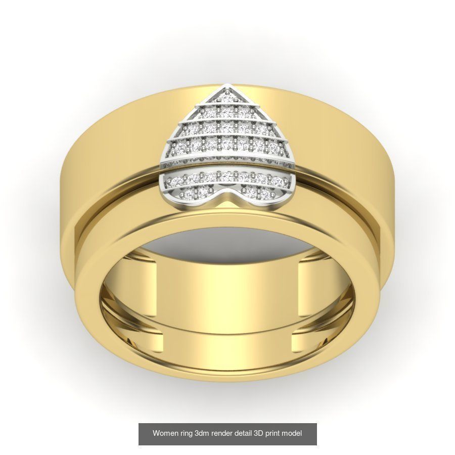 522 Women ring 3dm render detail bulk collection _194