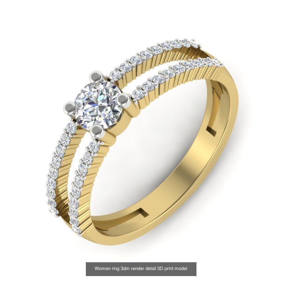 522 Women ring 3dm render detail bulk collection _40