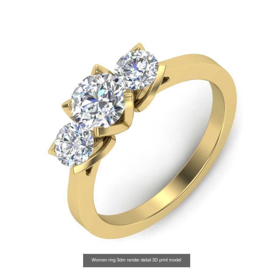 522 Women ring 3dm render detail bulk collection _93